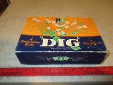 DIG, Vintage Parker Brothers Board Game, Incomplete