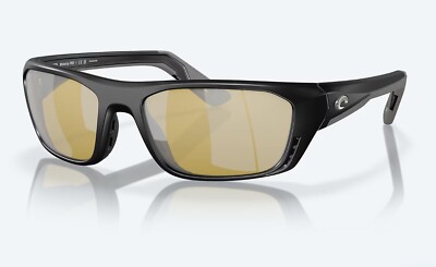 NEW Costa Del Mar Whitetip PRO Black Sunrise Silver Mirror Polarized Glass 580G