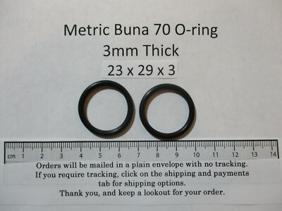 American Buna-70 O-Ring 34mm ID X 38mm OD X 2mm Thick – Pack Of 2