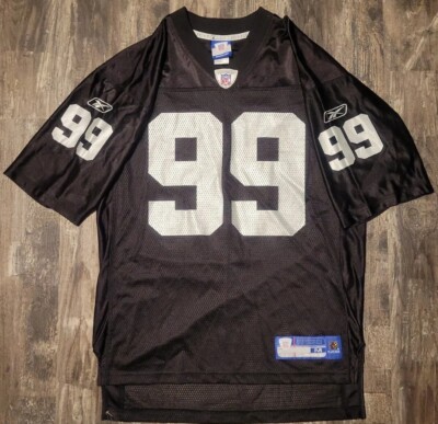 NFL Players WARREN SAPP 99 OAKLAND RAIDERS On-Field Reebok (MED