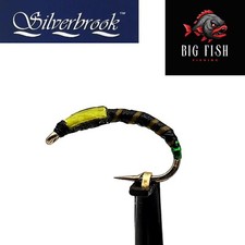 12 x Silverbrook Olive Quill Epoxy Buzzer Trout Fly - Fly Fishing - Size 10/12