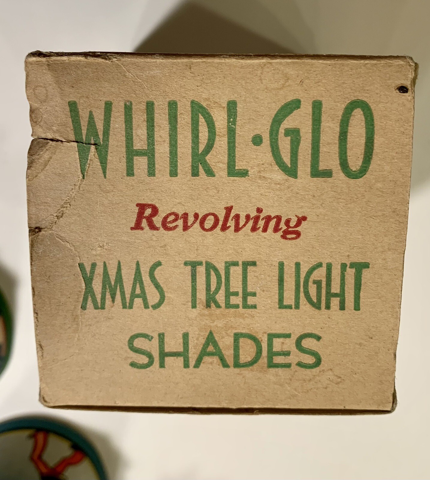 Vintage Whirl Glo Revolving Christmas Tree Light Shades Complete set
