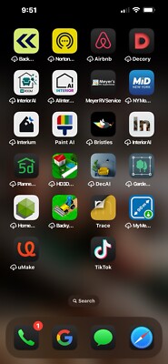 iPhone 13 Pro Max Blue with TikTok On it