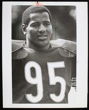1983 Richard Dent Chicago Bears Camp 8x10 Don Bierman Press Photo