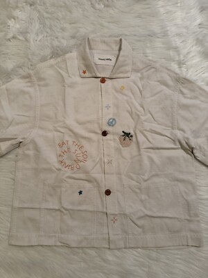 Story Mfg. Short On Time Jacket Harvest Sun White Story Mfg. Short On Time Jacket Harvest Sun White