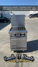 24'' Range 12" Griddle 2 Burners Oven 1-Shelf NG American Range AR12G-2B