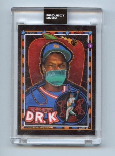 Topps PROJECT 2020 Card 137 - 1985 Dwight Gooden by Efdot - Print Run: 7141