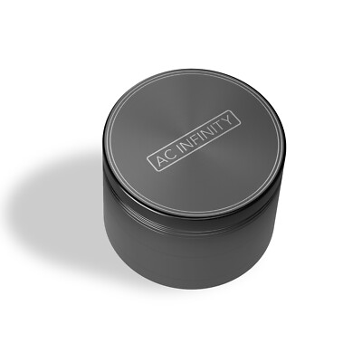 3-Chamber Black Spice Grinder, 2'' Manual Grater for Pepper, Spices, and Tea