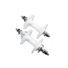 pair of hubs on white track bearings 32 holes AC50036 NOVATEC fixed snap NO