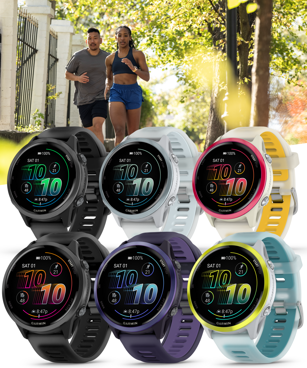 Garmin Forerunner 570 GPS Running & Triathlon Smartwatch in 42mm or 47mm Sizes-image