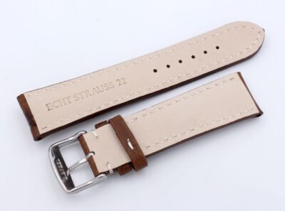 Sulla Cinturino Da Uomo In Pelle Catalonia 20 Mm Marrone Chiaro - Foto 5