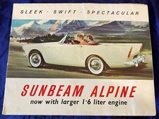 GP0001 1961 Rootes Sunbeam Alpine Dealers Sales Brochure