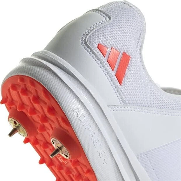 adidas Howzat Cricket Shoes Spikes 2024 Mens White Adult - Image 4 of 4