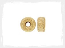 14k Gold Filled 3mm Stardust Rondelle Beads 8pcs 6122-3