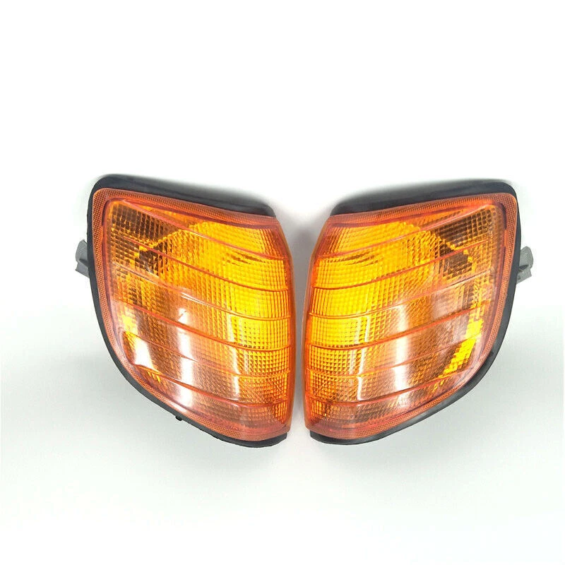 Pair Front Turn Signal Lamp Blinker Coner Light Fit For MB S-Class W140 300SD SE - Image 2 of 4