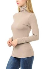 WOMENS LADIES  POLO NECK TURTLE ROLL HIGH NECK JUMPER PLAIN PARTY TOPS SIZE 8-24