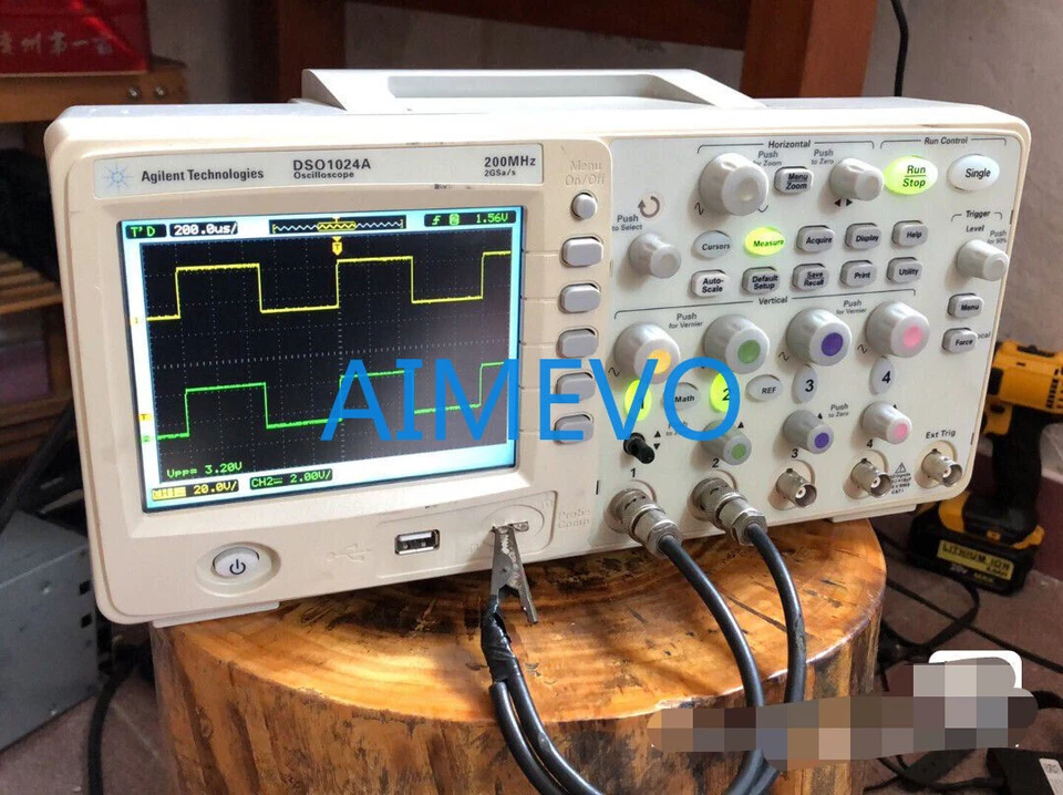 hp/Agilent / Keysight DSO1024A Oscilloscope, 200 MHz, 4 Analog Channels, 2GSa/s - Image 3 of 4
