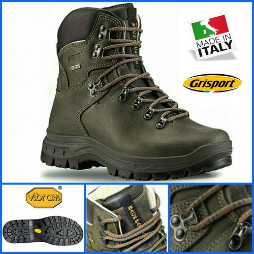 SCARPONI DA trekking GRISPORT in pelle scarponcini di SCARPE BOOTS CACCIA  PESCA | eBay