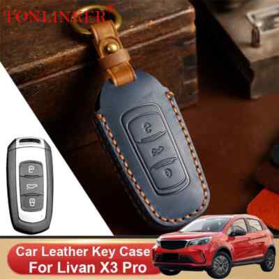 Car Dedicated Leather Key Case For Livan X3 Pro 23 Present Keychain Accessories