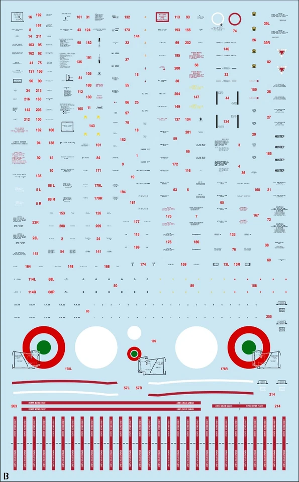 TAURO MODEL TM48/534 DATA STENCILLINGS x F-104S A.M.I. SCALA 1:48 - Immagine 2 di 4