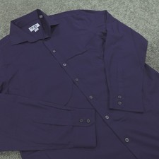 Charles Tyrwhitt Dress Shirt Mens 17 36 Extra Slim Fit Button Up Non Iron Navy