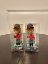 2 - TIGER WOODS BOBBLEHEADS UPPER DECK - 2003 WGC AMEX WOODSTOCK, GA - NIB