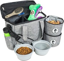 Dog Travel Bag Supplies Airline-Approved Backpack Dogs Pet Supply Organizer W/
