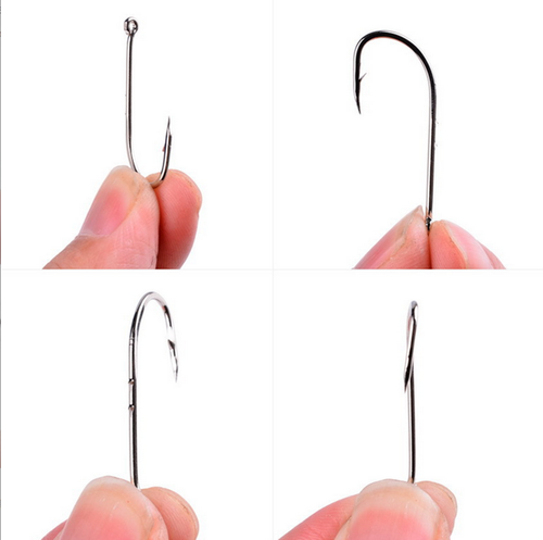 200 Pezzi Esca Gancio da Pesca Acciaio ad Alto Carbonio Gancio Spinato Verme Morbido Esca Gancio - Foto 23 di 42