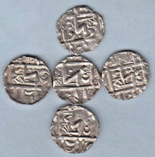 Bhutan British India 1/2 rupee (Deb) 1820-1840 AD. 5 Pices Billion coin