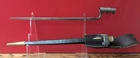 Civil War Confederate Enfield bayonet with scabbard and frog REPRODUCTION.