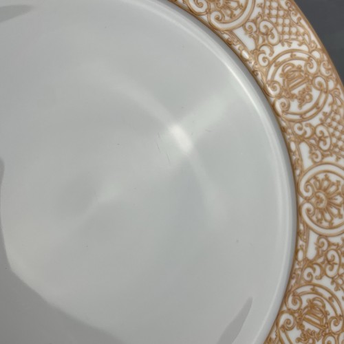 LIMOGES Christian DIOR Grand Salon 6 assiettes plates décor orangé ~27cm - Foto 7 di 10