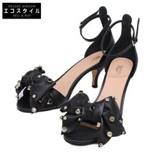 condition RED VALENTINO RQ2S0C07 leather x studs ribbon strap heel sandals 36 b