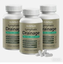 Sculptique Lymphatic Drainage Capsules, Lymphatic Drainage, 60 Capsules 3 PACK