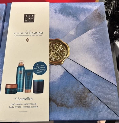 Rituals Large Gift Set the Ritual of Hammam Candle, Shower Gel, and Scrub Cream