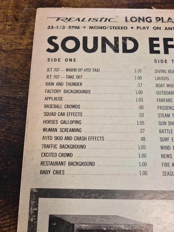 28 Timed Sound Effects - Realistic - 50 - 1970 - Stereo/Mono - USA - 1970 - VG+ - Image 3 of 4
