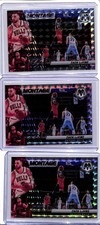 (3) Lot 2021-22 Panini Mosaic Zach LaVine Mosaic Prizm Montage #6 Bulls