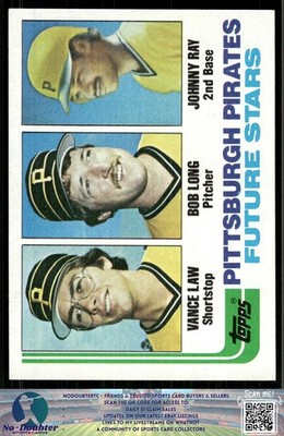 1982 Topps #291 Pirates Future Stars (Vance Law / Bob Long / Ray) 82BT