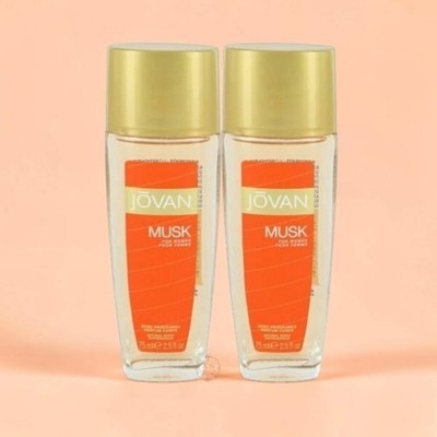 JOVAN MUSK by Jovan Body Spray 2.5 oz UNBOXED LOT OF 2