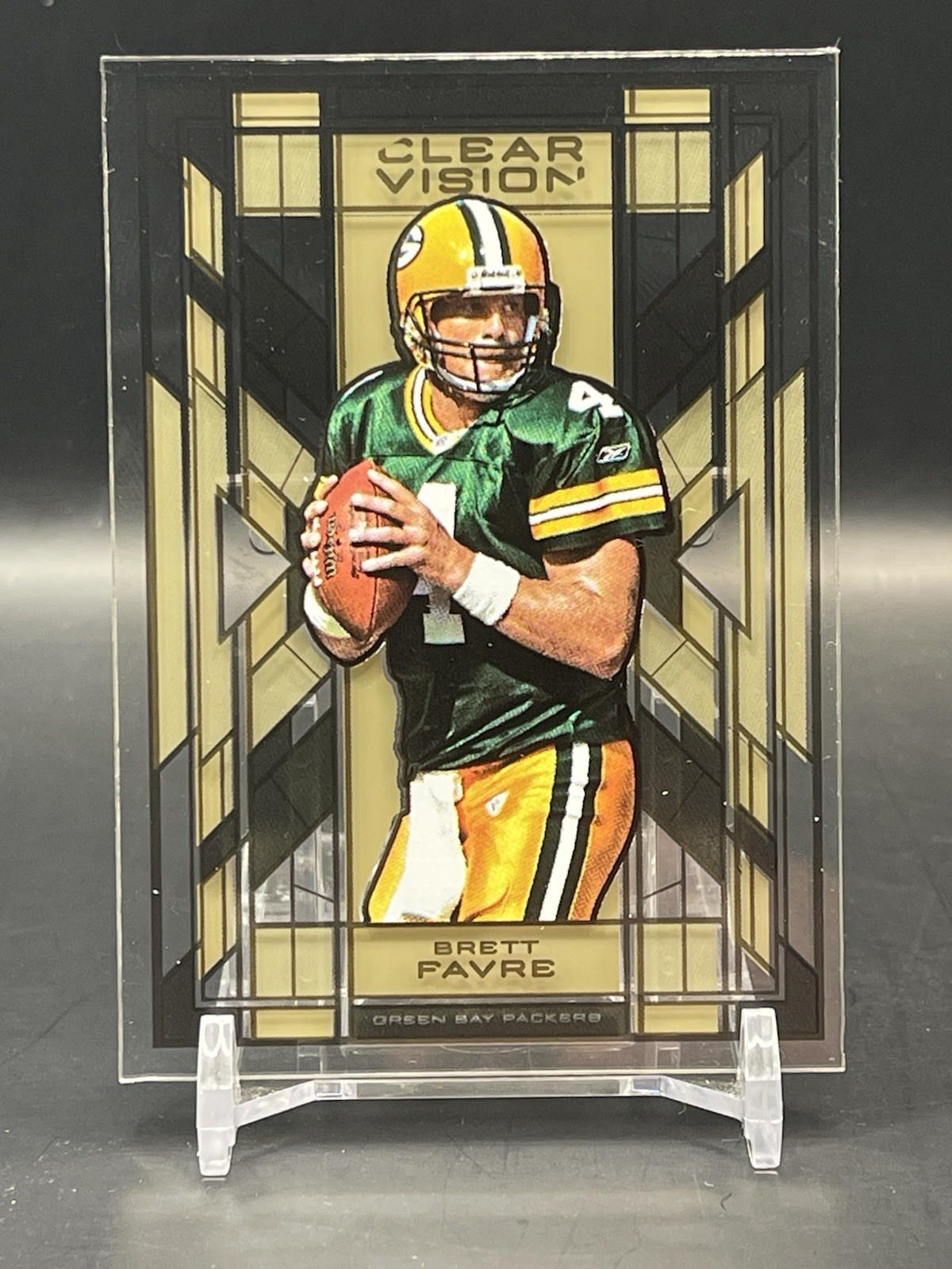 2015 Brett Favre Panini Clear Vision Stained Glass #SG-1 Green Bay Packers (#2)