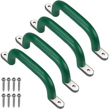 SELEWARE Set of 4 Safety Playground Handles, Metal Grab Bars with Finger Inde...