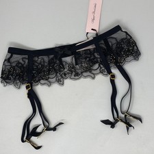 Agent Provocateur Lindie Black Suspender AP1 Extra Small NWT 225