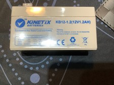 KINETIX BATTERIES KB12-1.2 (12v1.2AH)  Suitable For Alarms And Fire Panels