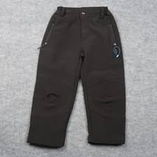 Magellan Outdoors Pants Youth Small Black Insulated Fleece Lined Water Resistant