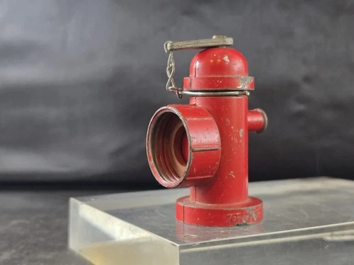 Vintage 1950's Tonka Toys  Fire Hydrant Hose Adapter Metal W Key Wrench Die Cast