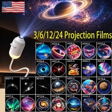 2in1 Galaxy Projector Night Light, 360 Rotating Design USB Portable Night Light