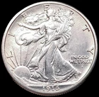 1916-S Walking Liberty Half Dollar Coin CHOICE BU+