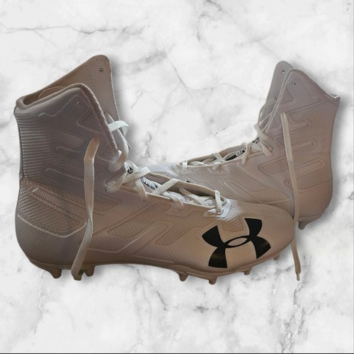 Under Armour Highlight MC Football Cleats Men’s Size 11 White Black 3021416-101 - Picture 1 of 12