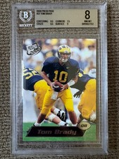 2000 Press Pass Tom Brady #37 (RC) - BGS 8