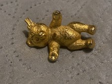 Vintage Steiff Club Teddy Bear Gold Tone Pin Pre owned