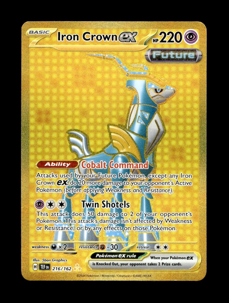 Iron Crown ex Holo Hyper Rare SV05: Temporal Forces 216/162 NM